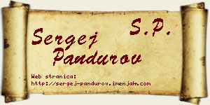Sergej Pandurov vizit kartica